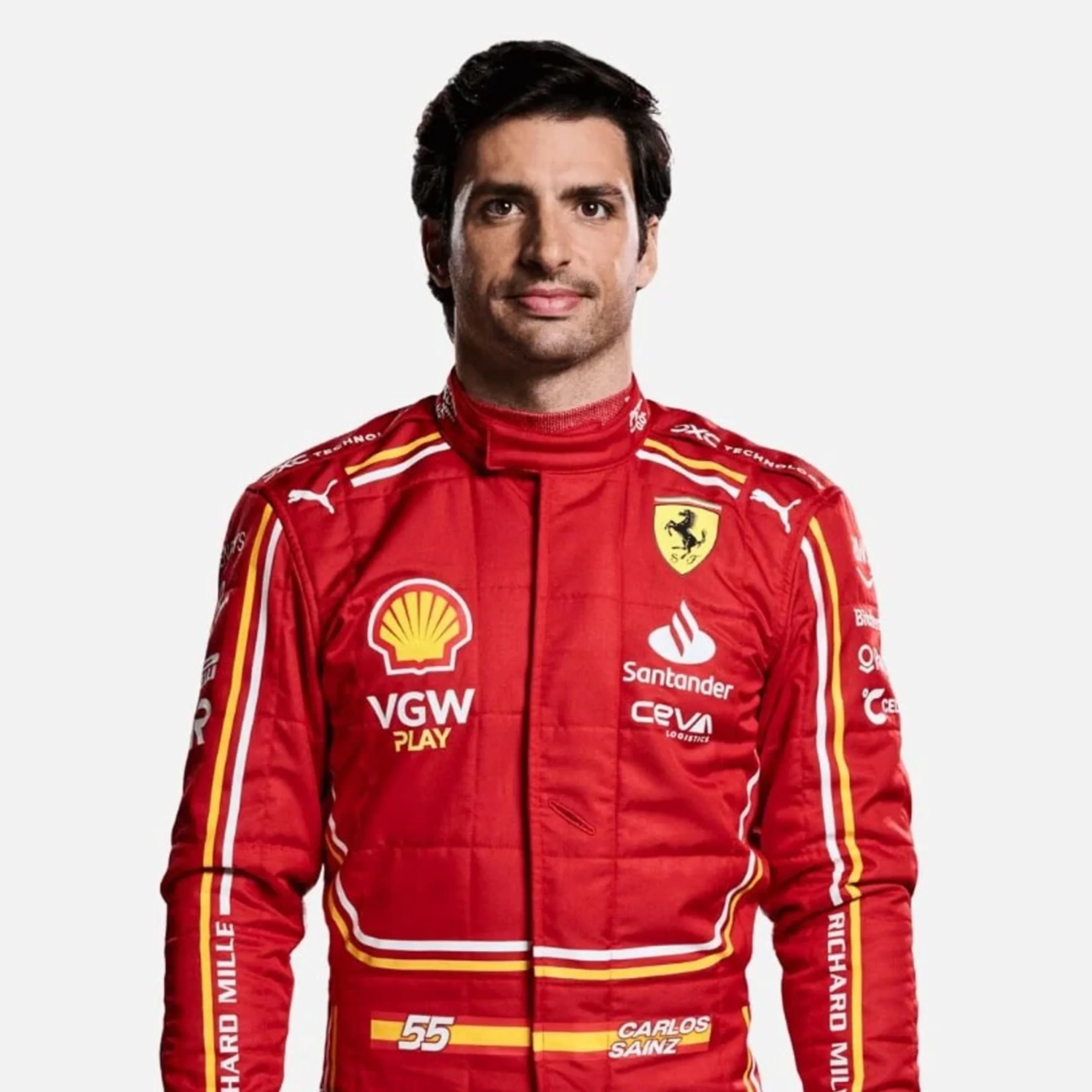 2024 Carlos Sainz Ferrari F1 Race Suit REPLICA