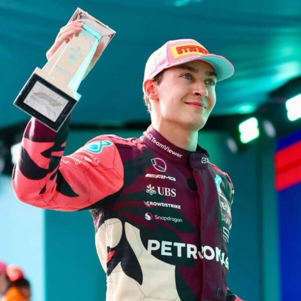 MERCEDES GEORGE RUSSELL MIAMI GP 2025 RACING SUIT - Image 2